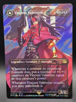 MTG - Vincent Valentine - BORDERLESS SURGE FOIL - FIN 528 - Rare - NM - Image 1