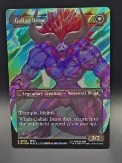 MTG - Vincent Valentine - BORDERLESS SURGE FOIL - FIN 528 - Rare - NM - Image 2