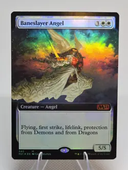 Baneslayer Angel (Extended Art) FOIL X1 M21 MTG Core Set 2021 B1 - Image 1