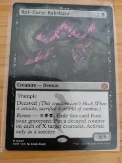 MTG Rot Curse Rakshasa 0087 Tarkir Dragonstorm M/NM Free UK P&P - Image 1