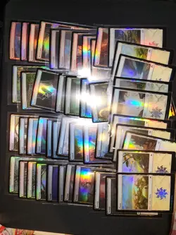 Lot of 50x Random FOIL - Basic Lands - MTG Magic NM (10 of each basic) - Image 1