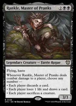 MTG Rankle, Master of Pranks (148/396) Outlaws of Thunder Junction Commander LP - Image 1
