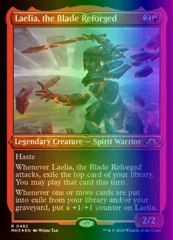 MTG Laelia, the Blade Reforged (482/703) Modern Horizons 3 NM FOIL - Image 1