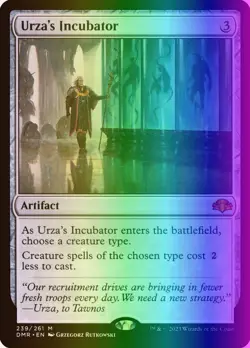 MTG Magic the Gathering Urza's Incubator (239/521) Dominaria Remastered LP FOIL - Image 1