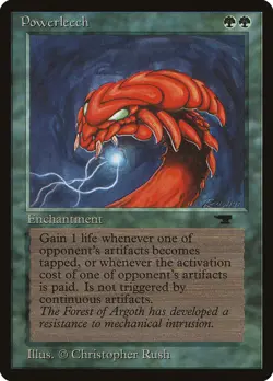 MTG Magic the Gathering Powerleech (34/101) Antiquities LP - Image 1
