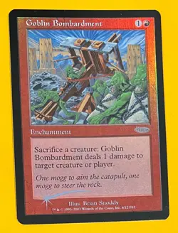 MTG GOBLIN BOMBARDMENT (Foil) FNM (OldManMTG 013-144) - Image 1