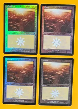 MTG PLAINS (Foil) (x4) Invasion (OldManMTG 011-901) - Image 1
