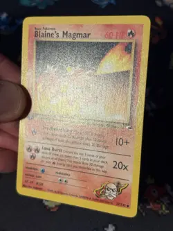 Pokemon Card Blaine’s Magmar 37/132 Gym Heroes FIRST EDITION - (NM) - Image 3