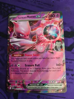 Pokemon Card - Destined Rivals - Team Rocket's Mewtwo ex 081/182 - Image 1