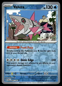 VELUZA 45/142 UNCOMMON STELLAR CROWN POKEMON - Image 1