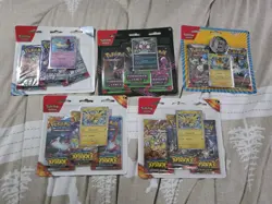 5x Pokemon TCG Blister Pack Lot 3pk 2pk Blisters 14 Boosters - FACTORY SEALED - Image 1