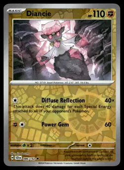 DIANCIE 86/142 UNCOMMON STELLAR CROWN POKEMON - Image 1