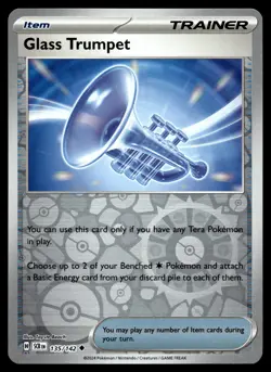 GLASS TRUMPET 135/142 UNCOMMON STELLAR CROWN POKEMON - Image 1