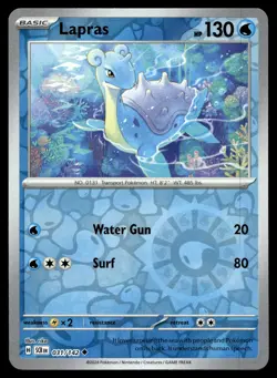 LAPRAS 31/142 UNCOMMON STELLAR CROWN POKEMON - Image 1