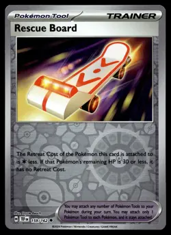RESCUE BOARD 159/162 UNCOMMON TEMPORAL FORCES POKEMON - Image 1