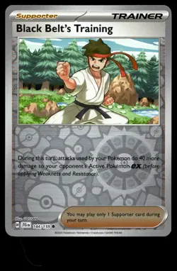 BLACK BELT'S TRAINING 144/159 COMMON JOURNEY TOGETHER POKEMON - Image 1