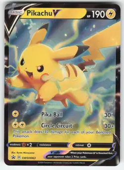 Pikachu V SWSH063 Pokemon TCG Sword & Shield Promo NM - Image 1