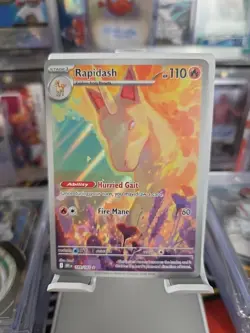 Rapidash DRI 189/182 Illustration Rare Pokemon Destined Rivals NM/M - Image 1