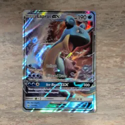 Pokemon Lapras GX 35/149 SM Base Set Full Art Ultra Rare Holo GX 190HP - Image 1