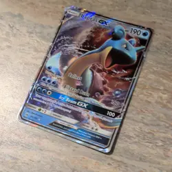 Pokemon Lapras GX 35/149 SM Base Set Full Art Ultra Rare Holo GX 190HP - Image 2
