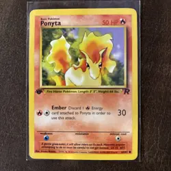 POKEMON TEAM ROCKET 1st EDITION PONYTA #64 - Image 1