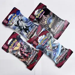 Pokemon Sun & Moon Crimson Invasion English Four (4) Sleeved Booster Packs - Image 1