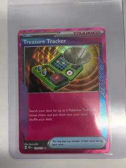 Pokemon Treasure Tracker 131/131 Prismatic Evolutions Ace Spec Holo Trainer - Image 1
