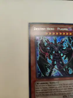 Yugioh! Destiny HERO Plasma CT04-EN003 2007 Secret Rare MP - Image 2