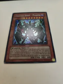 Yugioh! Destiny HERO Plasma CT04-EN003 2007 Secret Rare MP - Image 4