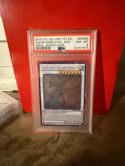 Yu-Gi-Oh! Ghost Rare 1st Edition - Clear Wing Synchro Dragon - PSA 8 - AUKTION - Image 1