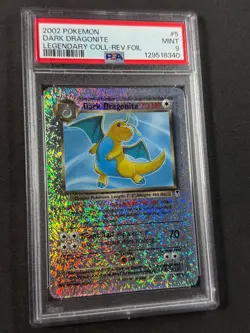 Yugioh PSA 9 Dark Dragonite #5 Reverse Holo Legendary Collection - Image 3