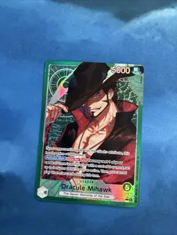 Dracule Mihawk One Piece Op14-020 Leader Parallel English - Image 1