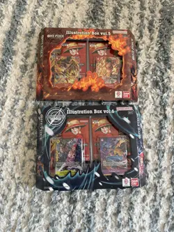 One Piece TCG Illustration Box Lot Vol. 5 IB-05 & Vol. 6 IB-06 Sealed OP13 PRB02 - Image 1
