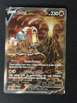Pokemon Entei v Holo Ultra Rare TCG Card Crown Zenith Galarian Gallery GG36/GG70 - Image 1