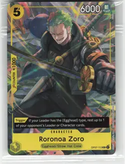 Roronoa Zoro (Illustration Box Vol.3) UC One Piece Promotion Cards OP07-113 SEAL - Image 1