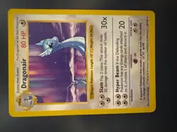 Pokemon Shadowless Dragonair 18/102 Rare Base Set Pokemon Card LP+ Vintage WOTC - Image 1