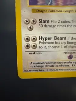 Pokemon Shadowless Dragonair 18/102 Rare Base Set Pokemon Card LP+ Vintage WOTC - Image 4