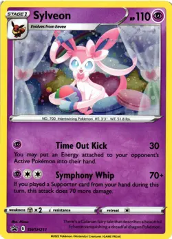 Pokemon TCG Sylveon Sword & Shield Promo Card SWSH211 Black Star VLP - Image 1