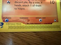 Pokemon Vulpix Card Common #116 of 147 Card is in Near Mint Condition - Image 5