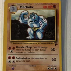 Pokemon TCG Base Set 2 Machoke 3 Card Lot 49/130 Wizards Creature ENGLISH - Image 1