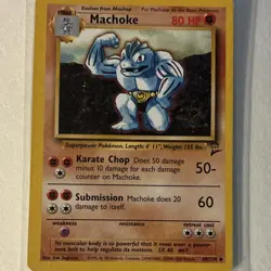 Pokemon TCG Base Set 2 Machoke 3 Card Lot 49/130 Wizards Creature ENGLISH - Image 2
