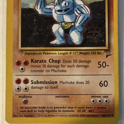 Pokemon TCG Base Set 2 Machoke 3 Card Lot 49/130 Wizards Creature ENGLISH - Image 3