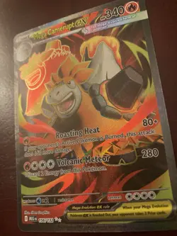 Mega Camerupt ex 156/132 ME01: Mega Evolution Ultra Rare Pokemon TCG Card NM - Image 2