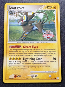 National Championships Luxray 7/130 Diamond & Pearl Promo Pokemon Card Rare LP - Image 1
