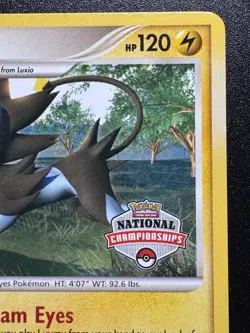 National Championships Luxray 7/130 Diamond & Pearl Promo Pokemon Card Rare LP - Image 4