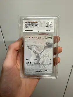 Pokemon TCG Reshiram EX White Flare Card 173/086 Ace Graded 10 - Image 1