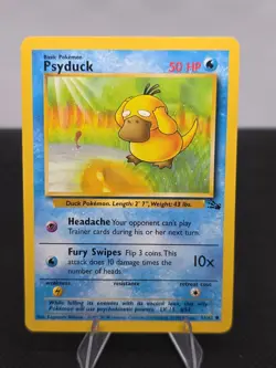 Psyduck Fossil First Edition Regular/Common Card 53/62, 1999 - Image 1