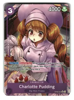 Charlotte Pudding OP08-067 R Alt Art Two Legends One Piece Card - Image 1