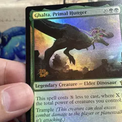 Ghalta, Primal Hunger #0222 Prerelease Cards Foundations FOIL NM - Image 2