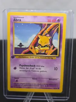 Abra 43/102 1st Edition Base Set German Pokemon Card TCG - Image 1